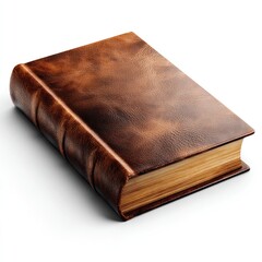 Obraz premium Close-up of a leather-bound book.