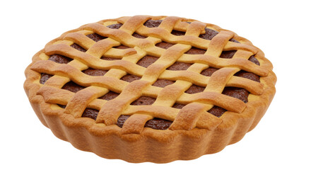 Isolated Lattice Crust Pie