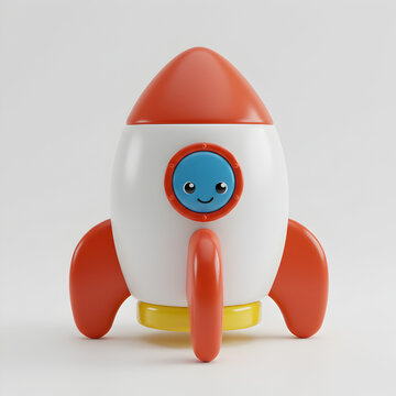 Cute Rocket Toy: Space Fun!