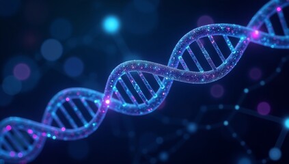 Abstract DNA structure. Medical science background