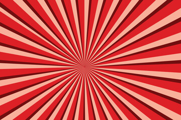 Abstract background with rays, Comics Red background