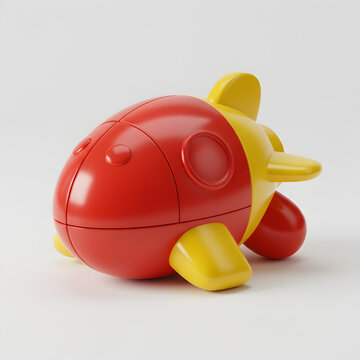 Red & Yellow Baby Plane Toy