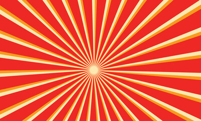 Square red and yellow sunburst background