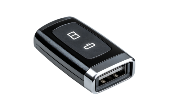 Modern car key with usb charging port