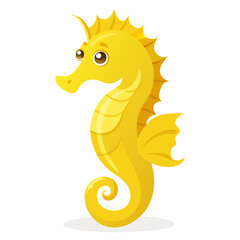 vector illustration of a yellow dragon