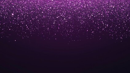 Obraz premium Purple glitter falling on dark background (1)