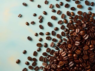 Obraz premium coffee beans on white background
