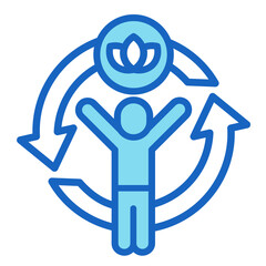 Holistic Leadership  Icon Element For Design	