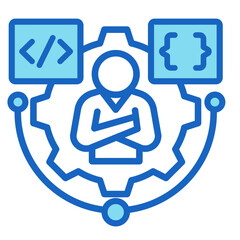 Tech Savvy  Icon Element For Design	