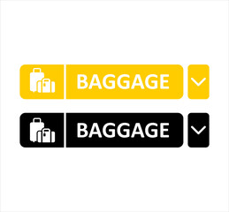 baggage vector icon design sign.