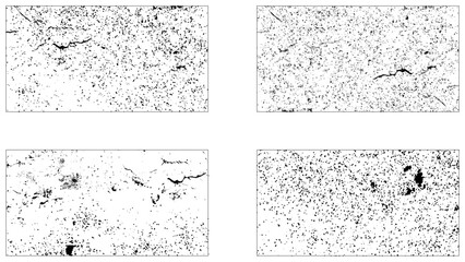 Grunge Urban Backgrounds set. Dust Overlay Distress Grain. Simply Place illustration over any Object to Create grungy Effect
