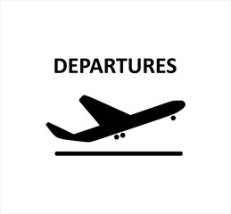 Airport signs. Airport board airline sign.