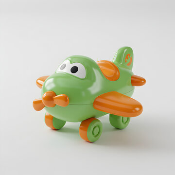 Cute Green Toy Airplane