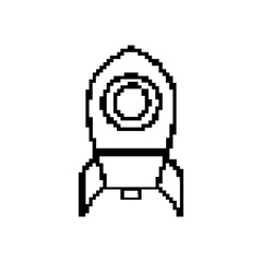 pixel rocket icon