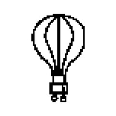 pixel hot balloon