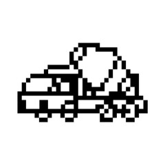 pixel concrete truck