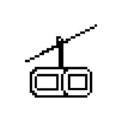 pixel cable car