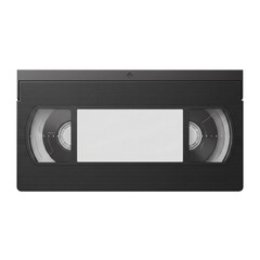 Classic black VHS tape cassette