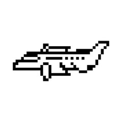 pixel airplane
