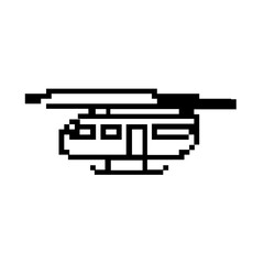 pixel helicopter