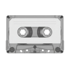 Obraz premium Transparent audio cassette tape