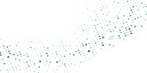 Light Blue, Green vector red banner with set of circles, dots. Technological halftone illustration. eps 10