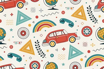 seamless pattern with cars