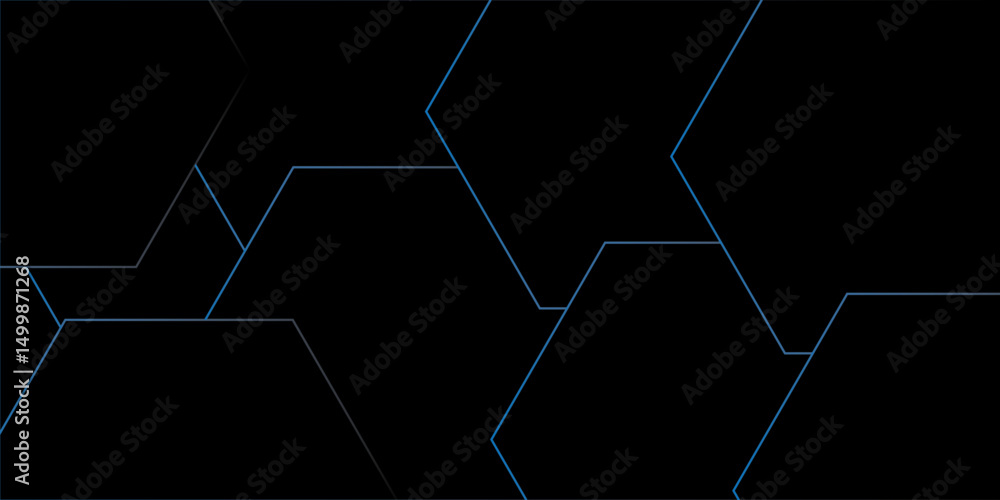 Poster abstract hexagon white background with shadow .colorful background futuristic blue neon.clear patter