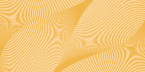 Abstract geometric vector curve lines shape in premium gold color isolated on transtransparent background. Dinamic flowing gold gradient wave pattern. Vector llustration