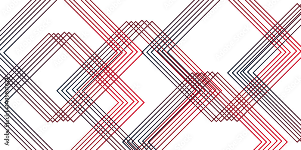 Poster abstract background with red & gray square shapes.seamless pattern on white background. modern creat