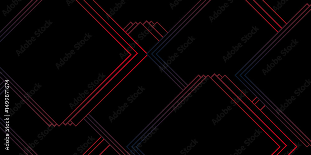 Poster abstract background with black & red square shapes.seamless pattern on white background. modern crea