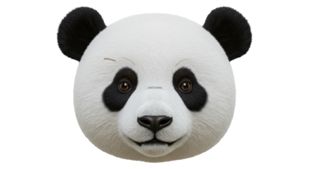 Isolated Panda Head