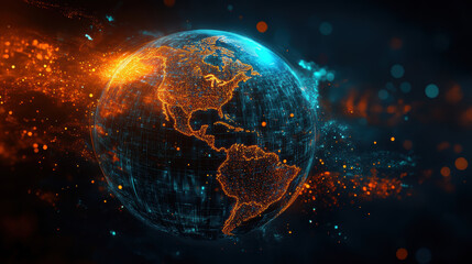 Obraz premium Planet earth. Earth Day theme background wallpaper.