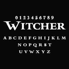 Fantasy Game Lettering - Witcher Style Typography