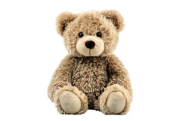 Obraz premium Adorable light brown teddy bear plush toy