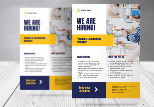 Job Hiring Flyer Template 