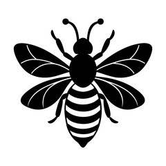 Obraz premium Honey silhouette vector