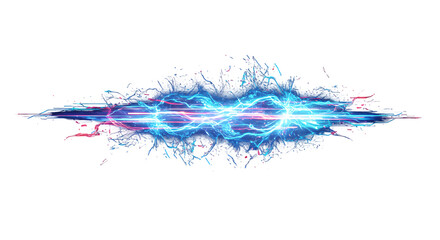 Blue Energy Burst: Light Effect