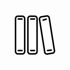 Books library education icon vector sign