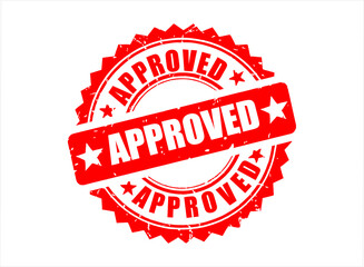 Approved stamp sign/symbol vector design