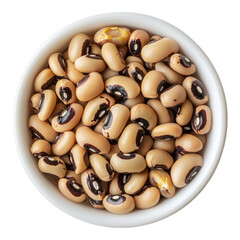 black eyed pea beans on transparent background