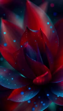 abstract background with red rose