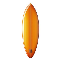 Realistic surfboard on transparent background