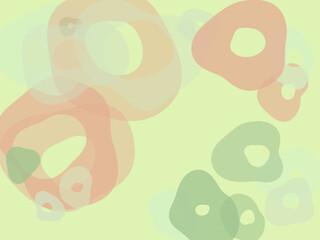 Colorful Organic Geometric Pattern Background – Seamless Vector Design - Pastel Blob Shapes