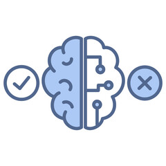 Decision Making Blue Icon