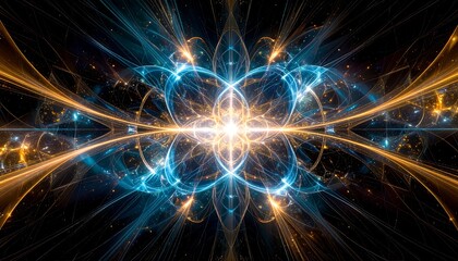 Obraz premium Abstract Energy Fractal Art.