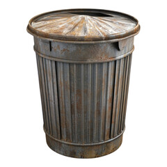 Trash Can Scene on transparent background