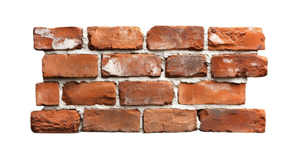 Obraz premium Brick Wall Texture on Transparent Background