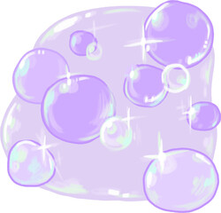 빛나는 버블 배경 그림