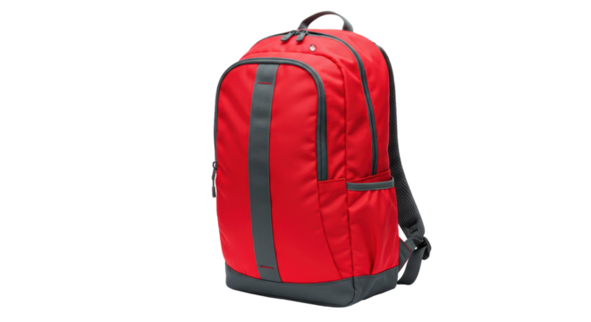 Isolated Red Backpack